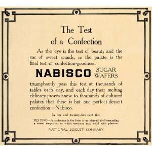  1906 Ad Nabisco Sugar Wafers Kraft Foods Largest Bakery 
