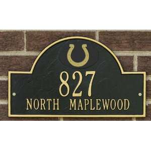  Indianapolis Colts Black and Gold Personalized Address 