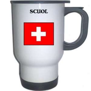  Switzerland   SCUOL White Stainless Steel Mug 