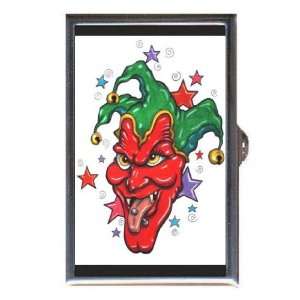  Evil Jester Satan Tattoo Art Coin, Mint or Pill Box: Made in USA 