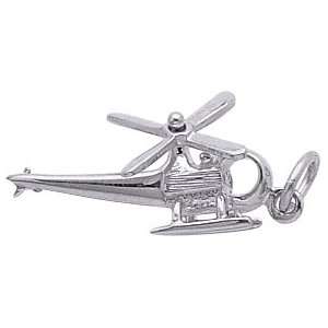   Rembrandt Charms Helicopter Charm, Sterling Silver Jewelry