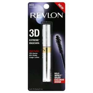  Revlon 3D Extreme Mascara, Black Brown 603, 0.21 Ounce 