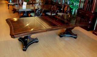 Gorgeous 112 Crotch Mahogany Dining Table  