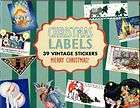 VINTAGE REPRO Merry Christmas Stickers Labels Set of 39
