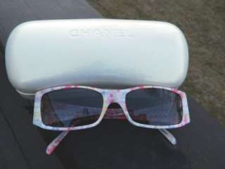 Very Rare Chanel Cruise 2005 White/Pastel Framed Sunglasses Limited 