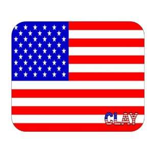  US Flag   Clay, New York (NY) Mouse Pad 