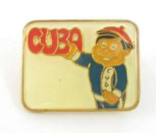 MADE IN CUBA CUBAN BOY SCOUTS? OLD RESIN PIN BADGE *  