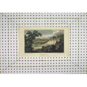   1810 Colour Print View River Head Country Scene Warren