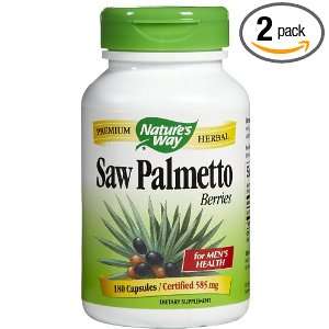 Saw Palmetto Berries 585mg 180 Capsules 2PACK