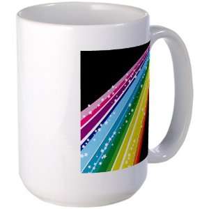  Large Mug Coffee Drink Cup Retro Rainbow: Everything Else