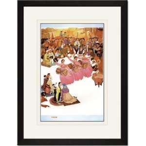  Black Framed/Matted Print 17x23, Harvest Songs and Dances 