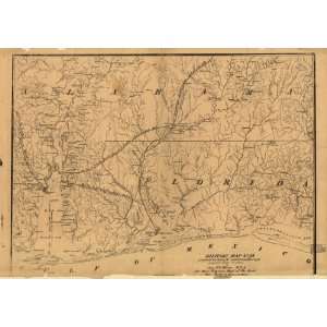  Civil War Map Military map no. 54, prepared as basis for 