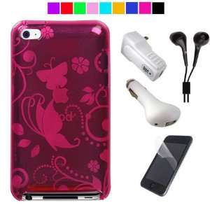 for iPod Touch 4G + Clear Screen Protector + USB Car Charger + iTouch 