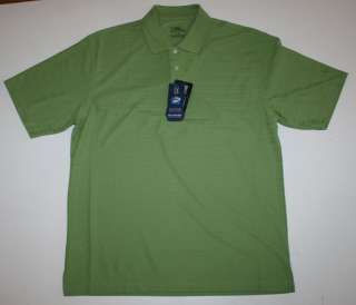 MENS L, XL, XXL PGA Tour Dry Textured Solid Polo Golf Shirt NEW With 