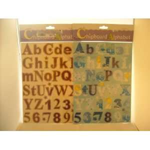 Set of 2 Chipboard Alphabet Acid Free New Sealed 