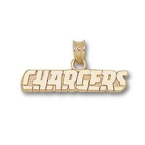  San Diego Chargers Solid 14K Gold Chargers Logo 1/4 