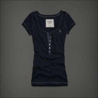   NWT Abercrombie & Fitch Women Rylie Knit Layer Tee T Shirt Top  