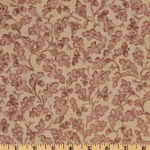  54 Wide Aiken Falling Leaves Red Fabric By The Yard 