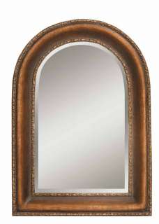   , crackled bronze finish with dark gray glaze. Mirror is beveled