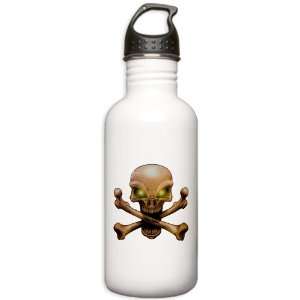  Stainless Water Bottle 1.0L Skull and Crossbones with 