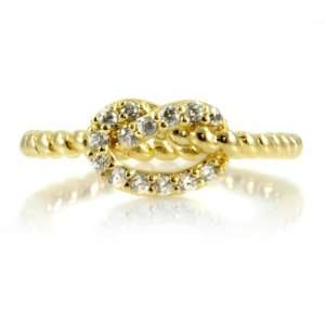  Amelias CZ Love Knot Ring   Gold   Final Sale Jewelry