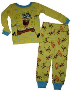    Little Boys Spongebob Squarepants 2 Pc Pajama Set: Clothing