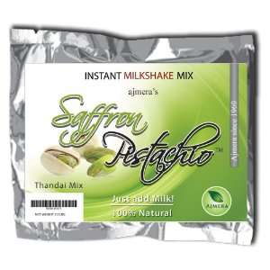 Ajmera Saffran Pistachio Instant Milkshake Mix, 55 Servings, 2.2 Pound 