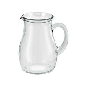 Glass Modern Round Beverage Pitcher Spout Handle  Kitchen 