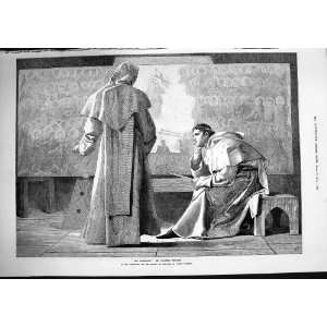  1874 Fra Angelico Monks Men Walter Duncan Old Print