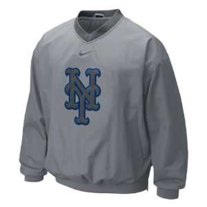  New York Mets Grey Nike Cup Of Coffee Windshirt: Sports 