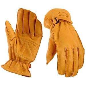  Power Trip Deerskin Gloves   Medium/Tan Automotive