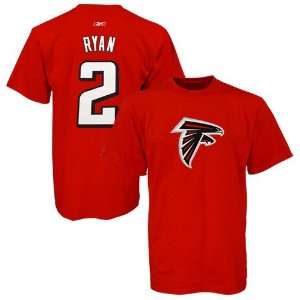  NFL Reebok Atlanta Falcons #2 Matt Ryan Red Player T shirt 