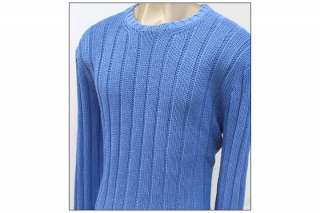 NEW Ralph Lauren Polo Mens Knit Powder Blue Pima Cotton Sweater $150 