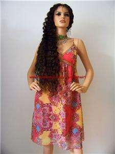   Human Malaysian Hair Remi Remy Wig #1 Deep Wave 28150% Density  