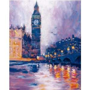  Big Ben, London by Roy Avis. Size 15.75 inches width by 19 