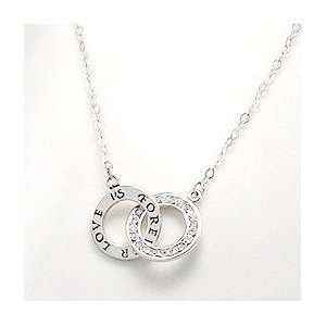    Sterling Silver Love is Forever Entwined Pendants Jewelry