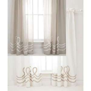 Pine Cone Hill Ruched Linen Window Panel 108inch 