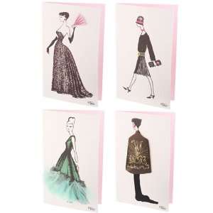  Embellished Dresses Notecards: Health & Personal Care