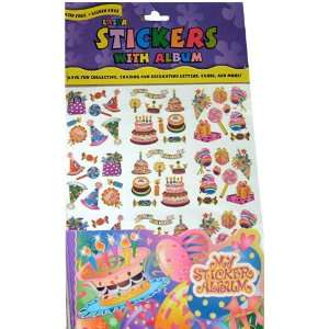  Happy Birthday Party Stickers & Sticker Album: Toys 
