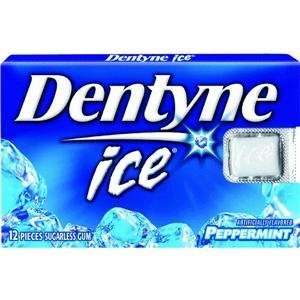 Dentyne Ice Peppermint Sugarless Gum 12 ct  Grocery 