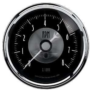 Auto Meter 2096 Prestige Black 3 3/8 0 8000 RPM Tachometer Gauge