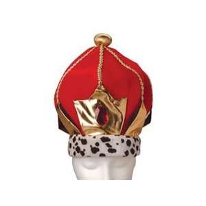   Queen Soft Plush Red Deluxe Royalty Crown w/ Jewel: Everything Else