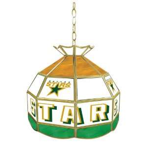  NHL Dallas Stars Stained Glass Tiffany Lamp   16 inch 