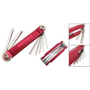   Metric 7 in 1 Folding Hex Wrench Hand Tools Rosered