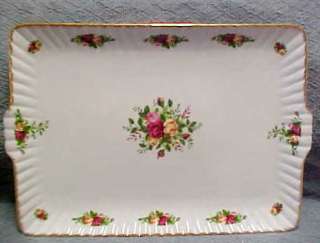 ROYAL ALBERT OLD COUNTRY ROSES FLUTED SERVING TRAY NIB  