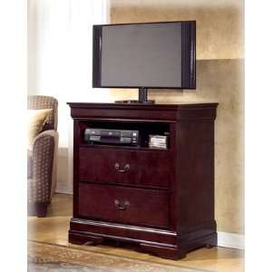   Dark Brown Janel Media Chest Bedroom TV Stand: Furniture & Decor