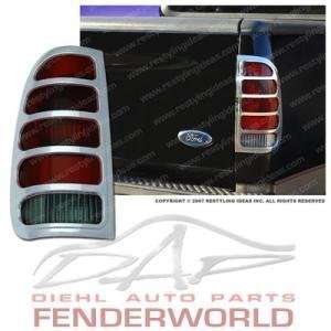  FORD F250 F350 SUPER DUTY 99 07 CHROME TAIL LIGHT COVER 