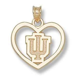  Indiana University IU Heart Pendant (14kt) Sports 
