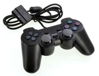 Dual Shock Controller JoyPad Gamepad For Sony PS2 Playstation 2 Black 