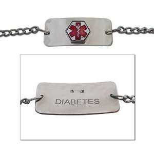  Pre Engraved Medical ID Bracelet   Diabetes Health 